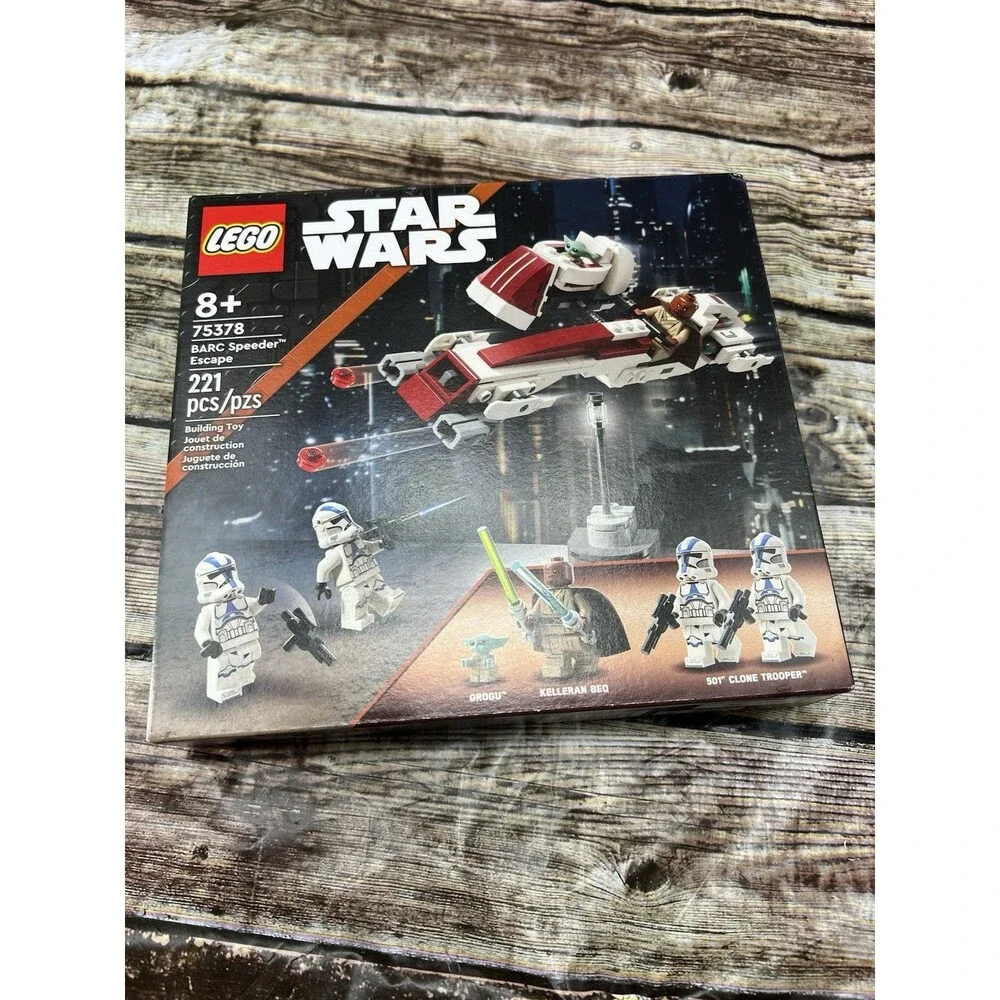 LEGO Star Wars BARC Speeder Escape Mandalorian Building Set. 75378 NIB